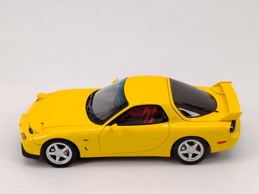 Polar Master 1/18 Mazda RX7 Yellow Alloy Car Model