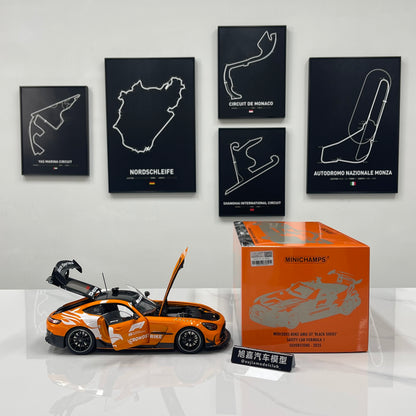 MINICHAMPS 1/18 Mercedes-AMG GT BLACK SERIES SILVERSTONE 2025 Safety Car Orange 110032092