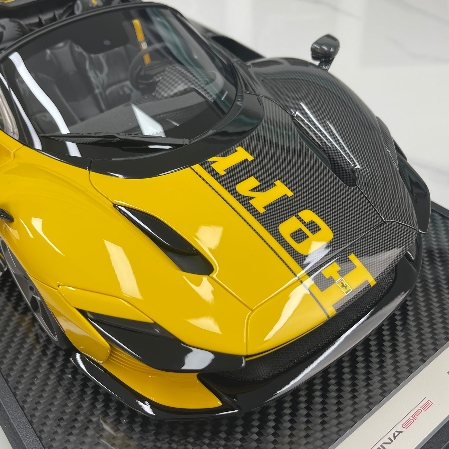 BBR 1/12 Ferrari SP3 Daytona 599+1 Spider Modena Yellow BBR1217O