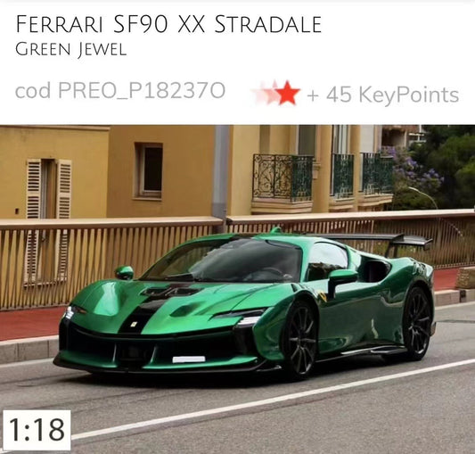 Adorno de modelo de coche Ferrari SF90 XX Stradale edición limitada BBR 1/18 de preventa