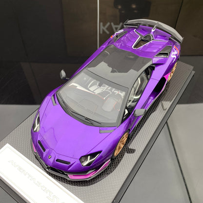 DM 1/18 Lamborghini SVJ Daniel limited edition car model ornament gift
