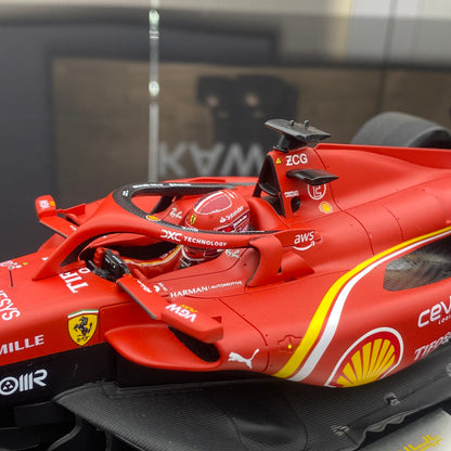 looksmart 1/18 Ferrari SF-24 2024 Saudi Grand Prix F1 third place No. 16 Leclerc