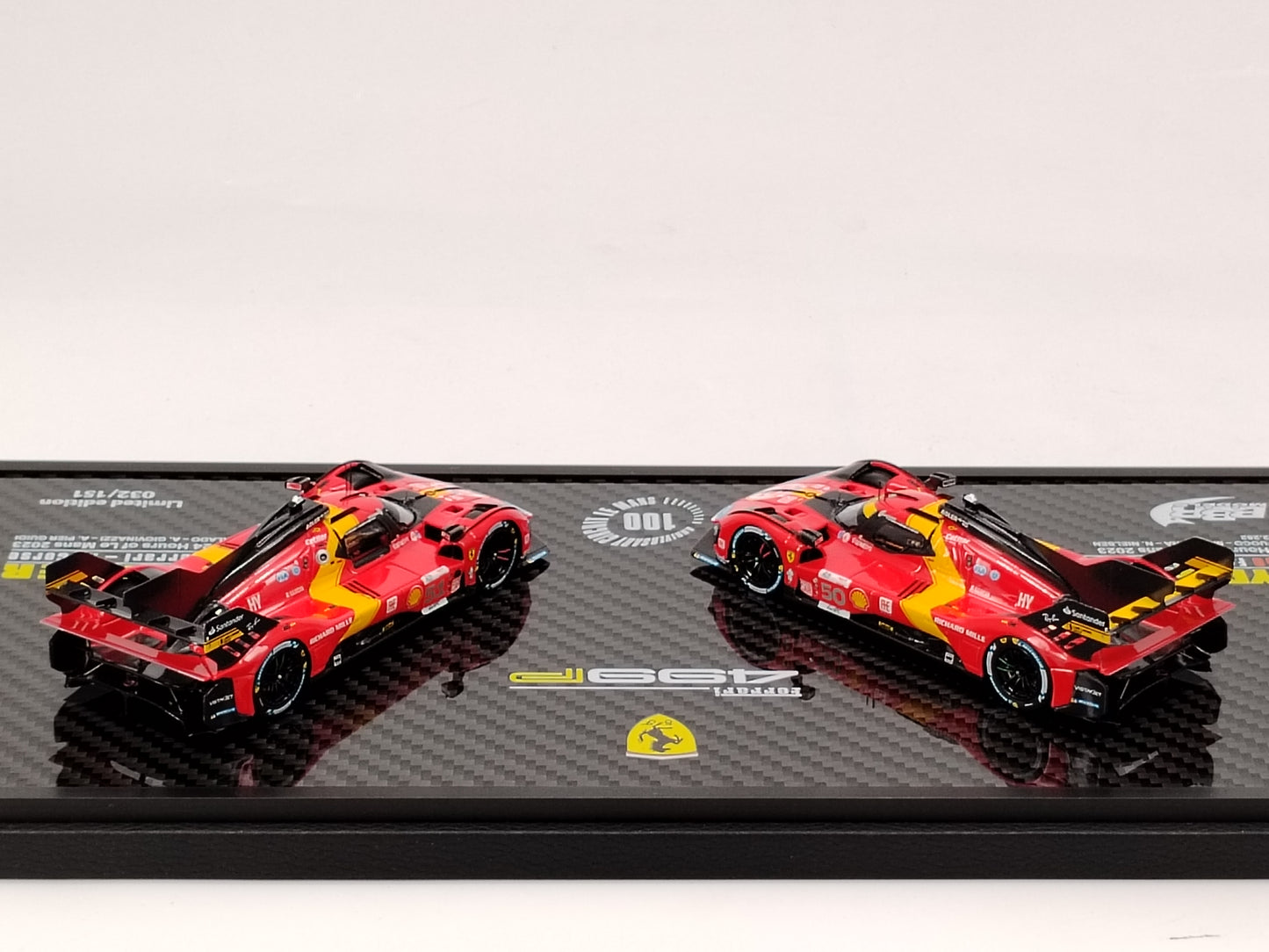 BBR 1/43 Ferrari 499P Hypercar 2023 Pair Set Version Red Model Car