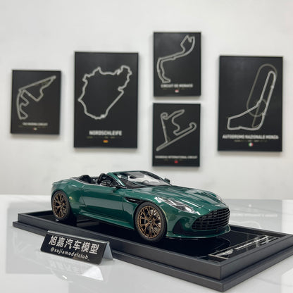 MOTORHELIX 1/18 Aston Martin DB12 Volante (Convertible) – Qilun Green (MH394)