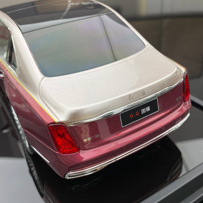 MOTORHELIX 1/18 Hongqi Guoya model limited edition simulation resin car model collection