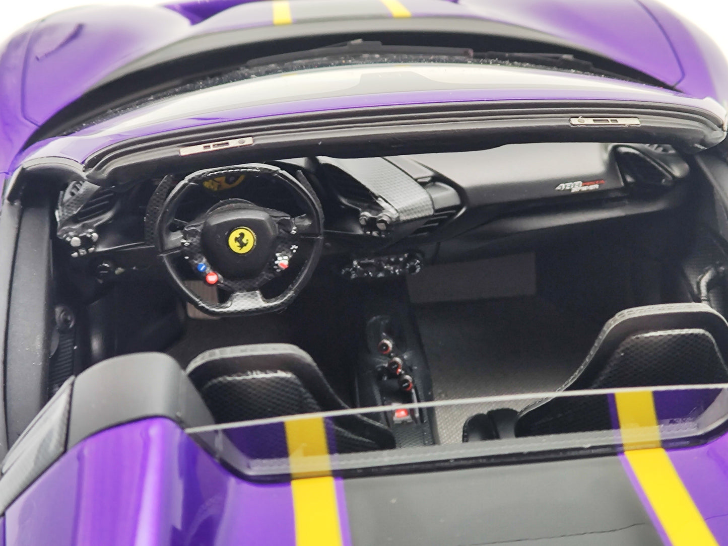 MR 1/18 Ferrari 488pista Convertible Special Edition Purple Car Model