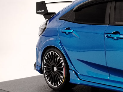 POPRACE 1/18 Honda FK8 Mugen Civic Type R Blue Birthday Gift Car Model