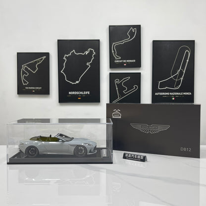 MOTORHELIX 1/18 Aston Martin DB12 Volante (Convertible) - Porcelain Grey (MH396)
