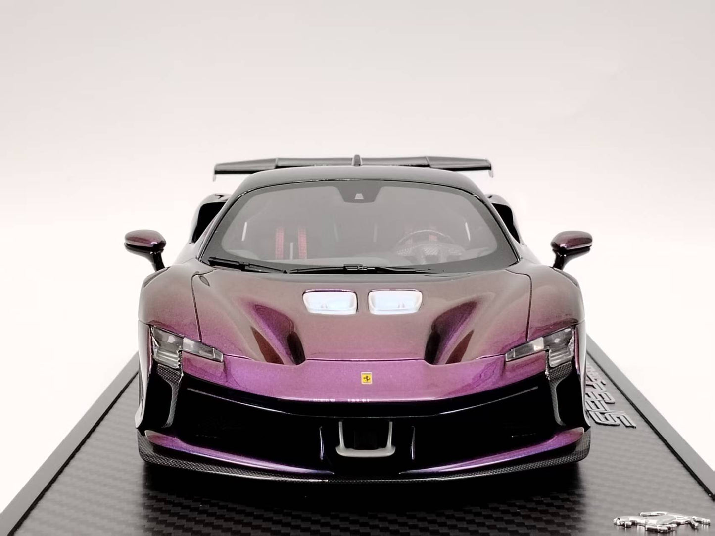 BBR 1/18 Ferrari SF90 XX Stradale Color-Changing Purple Resin Model Car P18237CHA1