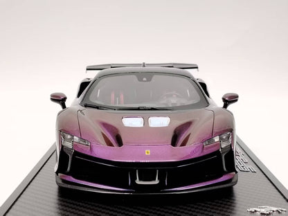 BBR 1/18 Ferrari SF90 XX Stradale Color-Changing Purple Resin Model Car P18237CHA1