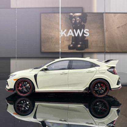 LCD 1/18 HONDA CIVIC TYPE R alloy full-open simulation car model ornaments
