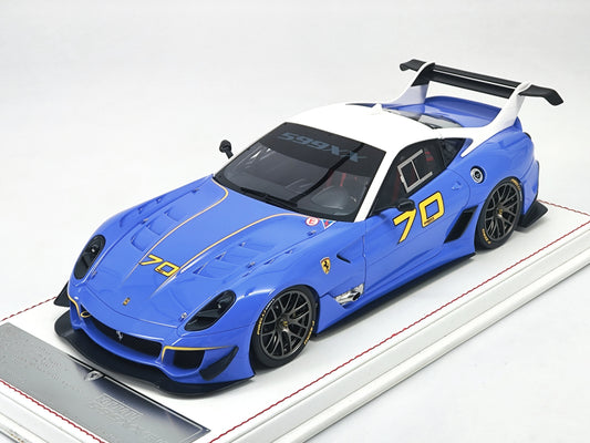 DG 1/18 Ferrari 599 XX EVO #70 Blue Simulation Car Model