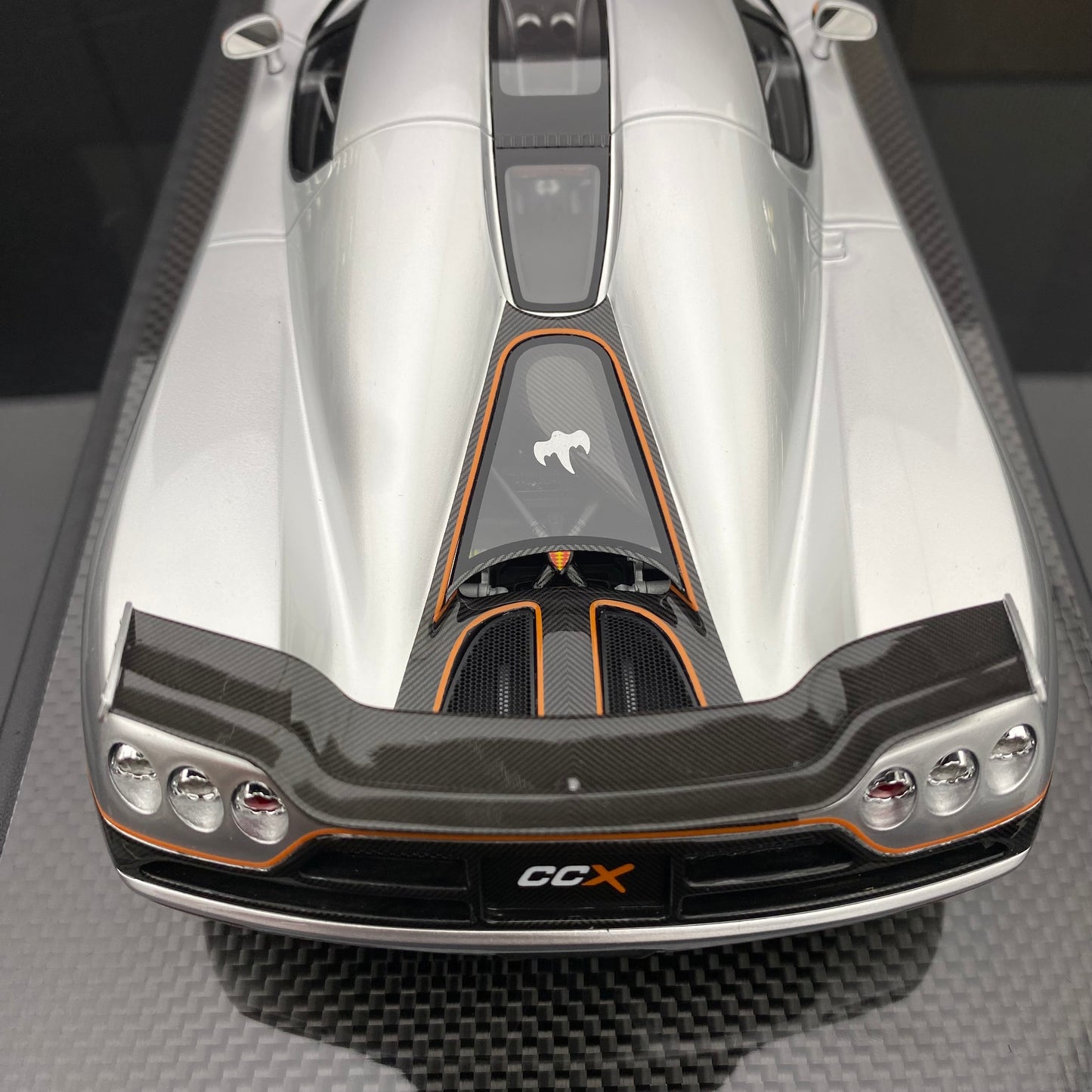 VMB 1/18 Koenigsegg CCX silver carbon fiber limited edition car model