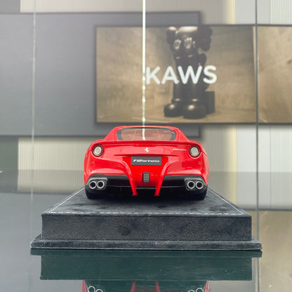 Adornos para el modelo Ferrari F12 Berlinetta rojo estándar de edición limitada, modelo HH 1/18