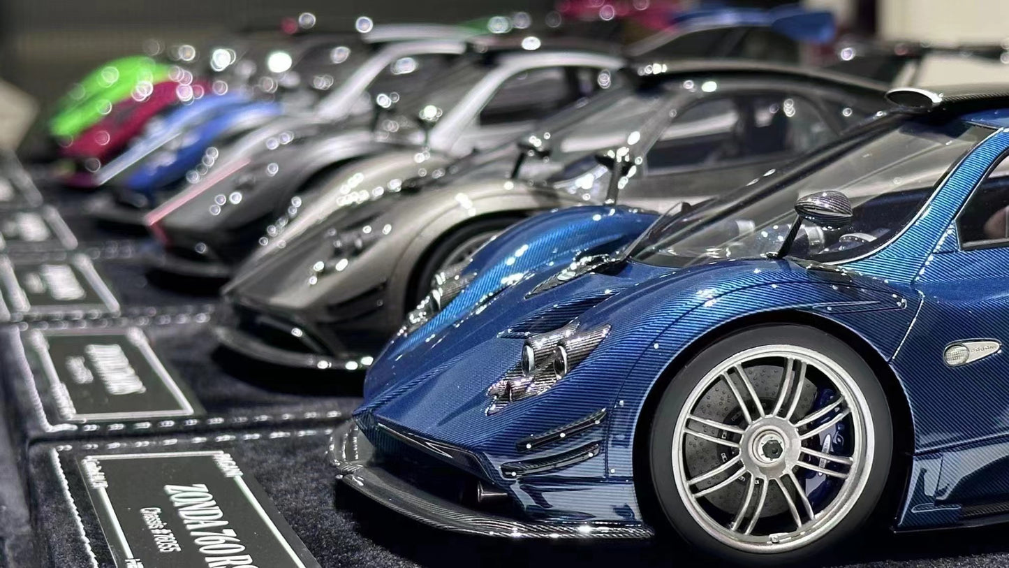 Adornos de modelo de coche de edición limitada Pagani Zonda 760 a escala 1/18 HH MODEL