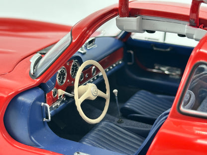 MINICHAMPS 1/18 Mercedes Benz 300SL Full Open Red Simulation Car Model 183039004