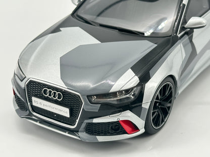 GT Spirit 1/18 Audi RS6 Snow Camouflage Simulation Car Model Ornaments GT794