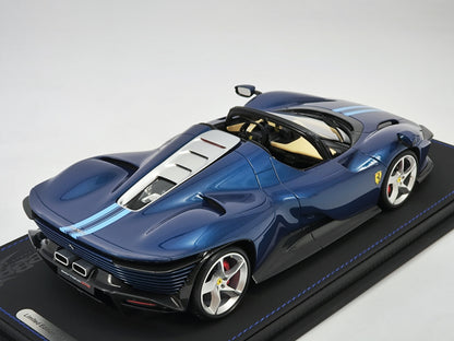 BBR 1/18 Ferrari sp3 Abu Dhabi blue with flower pattern limited edition car model P18214F1