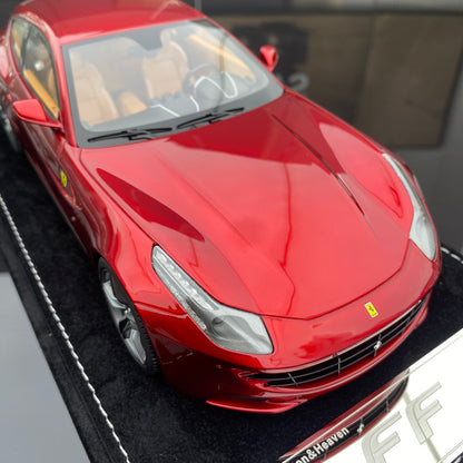 Ferrari FF HH MODEL 1/18, modelo de coche de simulación de edición limitada, color rojo metalizado estándar