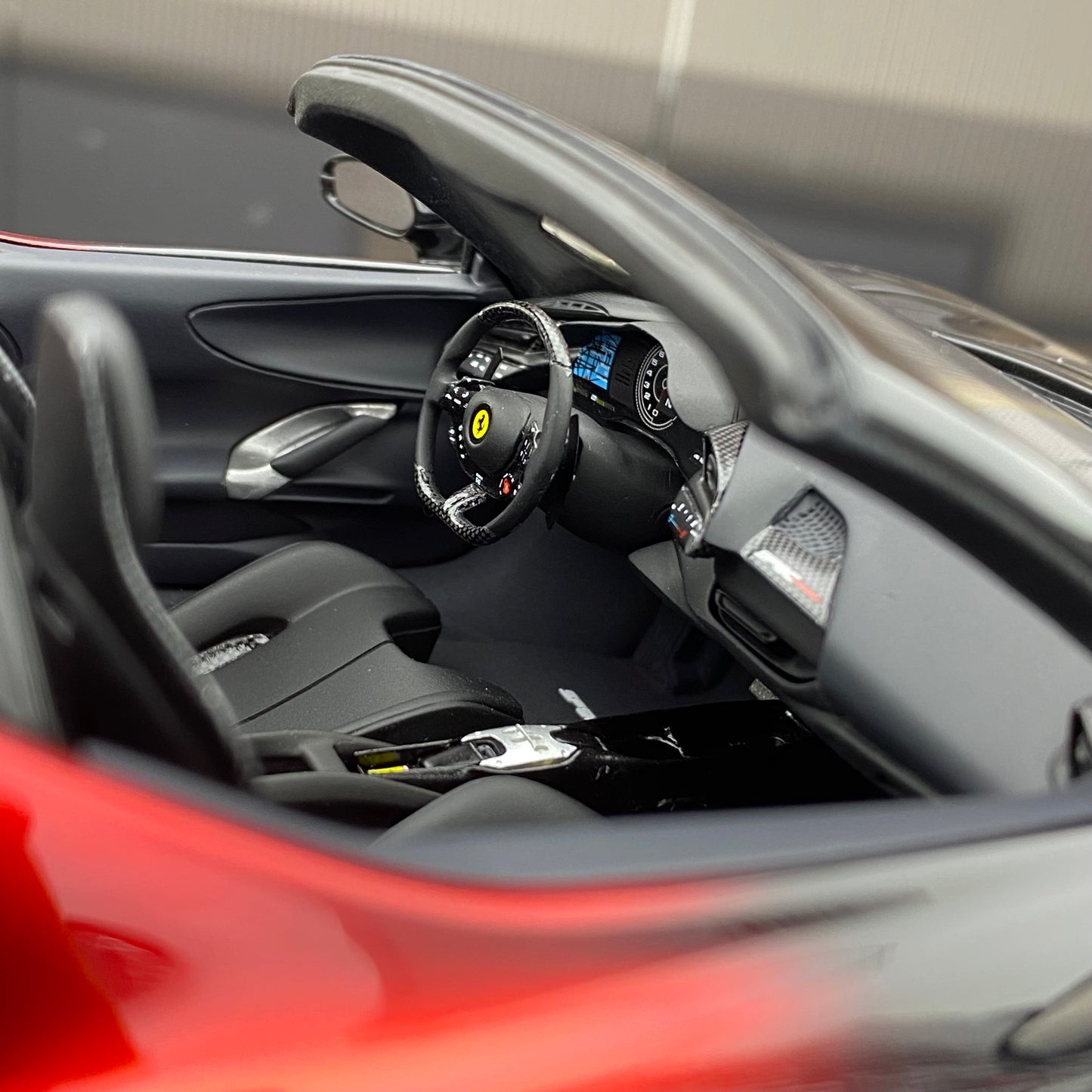Ferrari SF90 Ferrari Spider, edición limitada, modelo de coche de resina simulada, regalo, escala 1/18, BBR