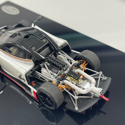 LCD 1/43 Pagani Huayra R Die-cast Model (Fully Opening Parts) – Matte White (LCD43017-PW)