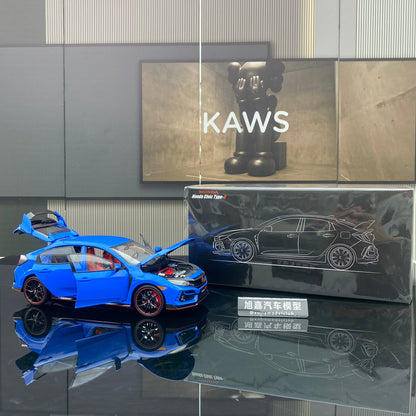 LCD 1/18 Honda Civic TYPE-R FK8 Alloy Simulation Car Model Gift