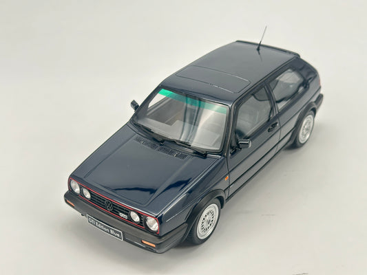 OTTO 1/18 Volkswagen GOLF MK2 GTI EDITION Blue Resin Model Car