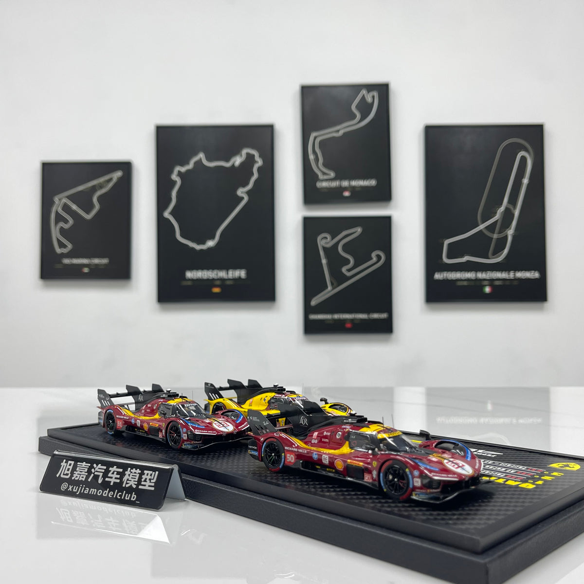 BBR 1/18 Ferrari 499P Set Qatar 2025 set with 3 models - car n. 51 - n. 83 - n. 50 BBRC319SET