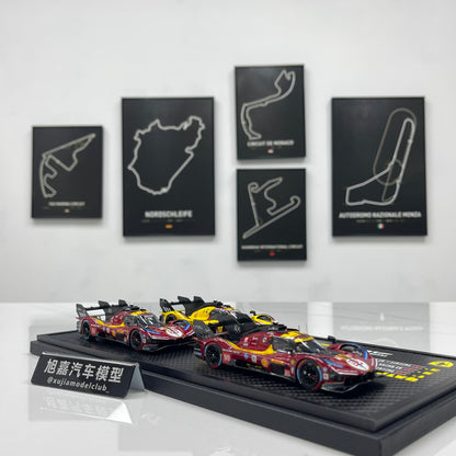BBR 1/18 Ferrari 499P Set Qatar 2025 set with 3 models - car n. 51 - n. 83 - n. 50 BBRC319SET