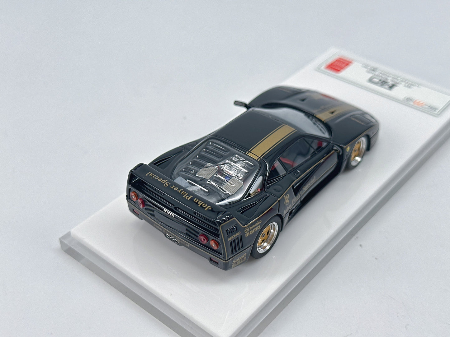 SCM 1/43 Ferrari F40 JPS Black Gold Paint Resin Model Car