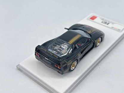 SCM 1/43 Ferrari F40 JPS Black Gold Paint Resin Model Car
