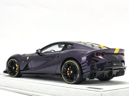 MR 1/18 Ferrari 812 Competizione Metallic Purple Limited Edition Model Car