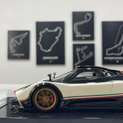KASH MODEL 1/18 Pagani Zonda R Warm Pearl White KPZR003