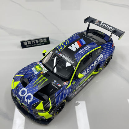 MINICHAMPS 1/18 BMW M4 GT3 EVO Team WRT 24H Le Mans 2025 Blue/Yellow Livery 110252346