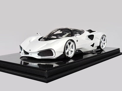 Frontiart 1/18 Nilu27 White Limited Edition Car Model Decoration