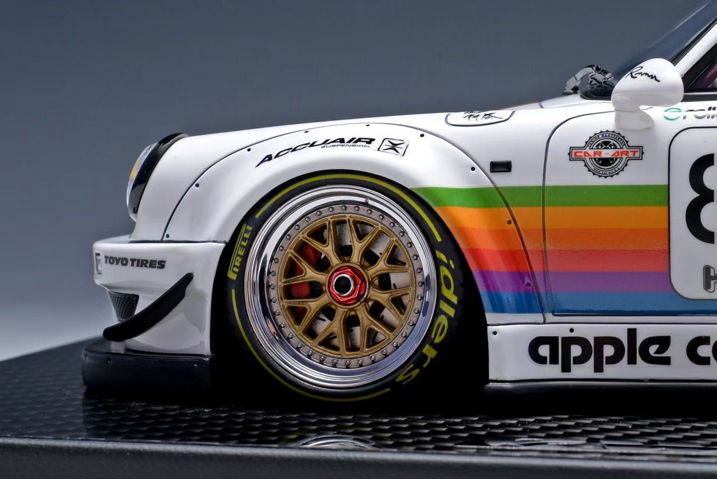 TGM 1/18 Porsche RWB 964 Apple Livery Limited Edition Resin Model Car