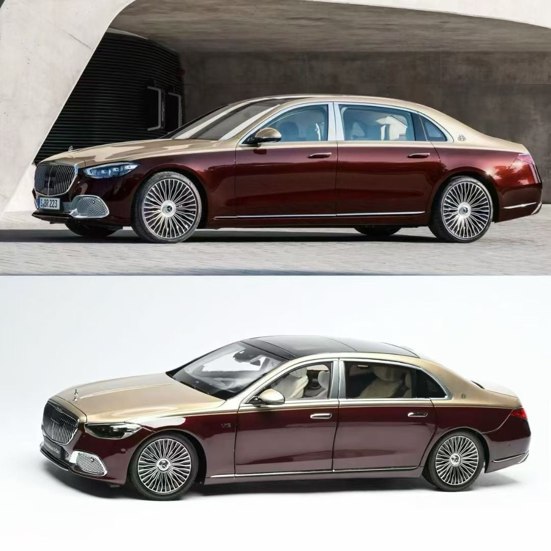 AR 1/18 Mercedes-Maybach S-Class Two-Tone Alloy Fully Openwork Car Model