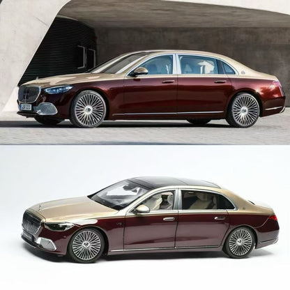 AR 1/18 Mercedes-Maybach S-Class Two-Tone Alloy Fully Openwork Car Model