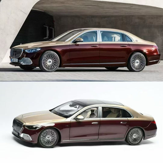 AR 1/18 Mercedes-Maybach S-Class Two-Tone Alloy Fully Openwork Car Model