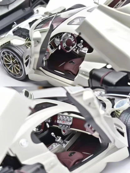 Modelo de coche de simulación Pagani Utopia Pocher 1/8, adorno, regalo de cumpleaños