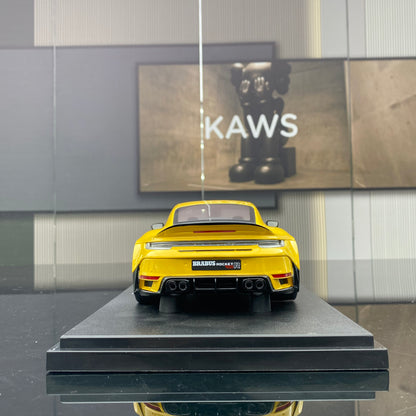 GT Spirit 1/18 Porsche BRABUS 900 ROCKET-R Yellow Simulation Car Model