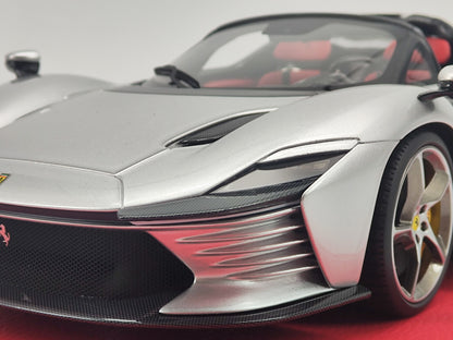 BBR 1/18 Ferrari SP3 Custom Edition Silver Limited Edition Die-cast Model Car Ornament