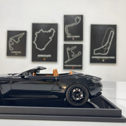 MOTORHELIX 1/18 Aston Martin DB12 Volante Convertible - Ink Black (MH398)