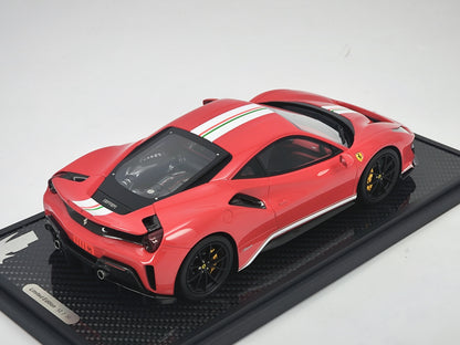 BBR 1/18 Ferrari 488 Pista Standard Red Model Car