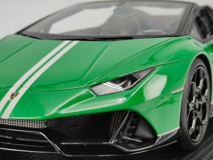 MR 1/18 Lamborghini Huracan EVO 60th Anniversary Edition Viper Green Limited Edition Car Model LAMBO037SB