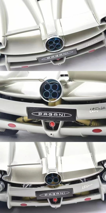 Modelo de coche de simulación Pagani Utopia Pocher 1/8, adorno, regalo de cumpleaños