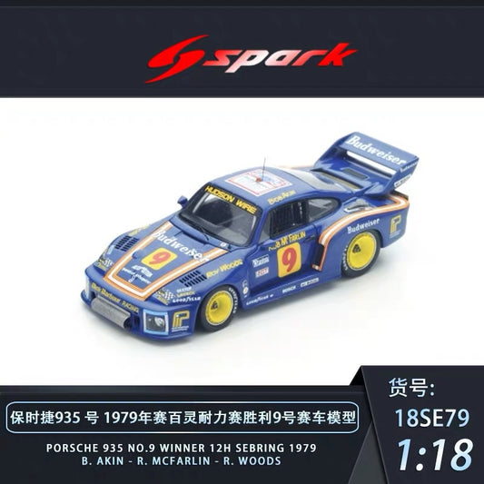 spark 1/18 PORSCHE 935 NO.9 WINNER 12H SEBRING 1979
B. AKIN - R. MCFARLIN - R. WOODS 18SE79
