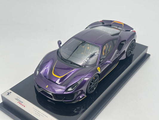 Amalgam 1/18 Ferrari 488 PISTA Hong Kong Purple Limited Edition Model Car