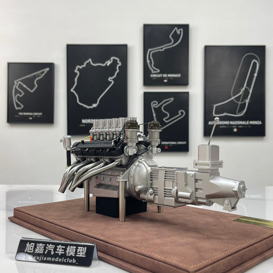 First Model 1/6 Ferrari 250 GTO Engine (Grey) FM06002