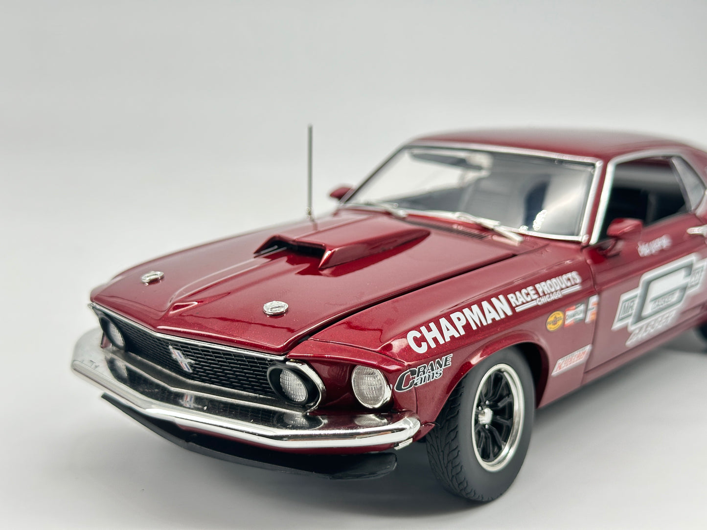 ACME 1/18 Ford Mustang BOSS 429 Red Paint Die Cast Car Model